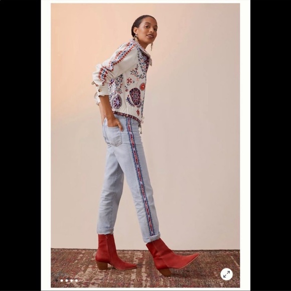 NEW Anthropologie Pilcro The Vintage Straight Jeans Seammed 27 - Picture 2 of 11